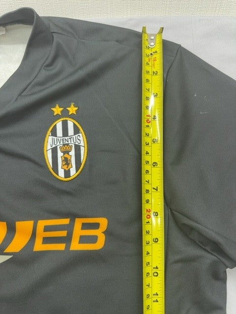 Lotto 2002 Vintage Grey Striped V-Neck Training Shirt L Men Italy