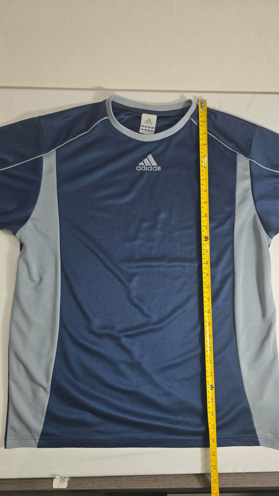Adidas Men's Large Blue Athletic T-Shirt Short Sleeve Sports Training Tee