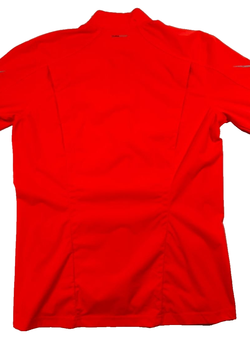 Adidas Men's Neon Orange Climalite Full Zip Running Jacket Size S