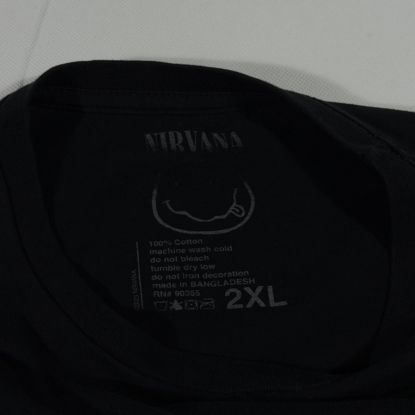 Nirvana In Utero Graphic T-Shirt Women Medium Black Short Sleeve Music