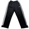 Adidas Youth Black Track Pants – Size M, Striped – Ref FB9A9