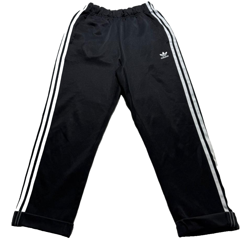 Adidas Black 3-Stripe Juniors Track Pants Joggers Youth Size M