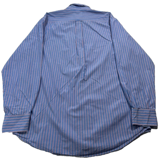 Izod Men's Multicolor Shirt – Size L, Striped, Long Sleeve
