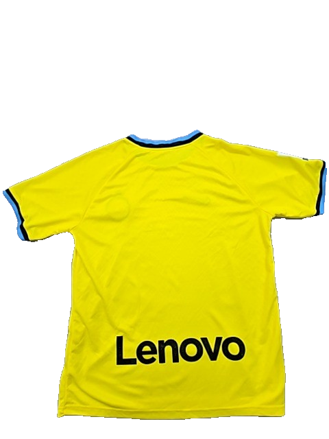 Nike Men's Yellow Dri-FIT Football Shirt Size M Short Sleeve