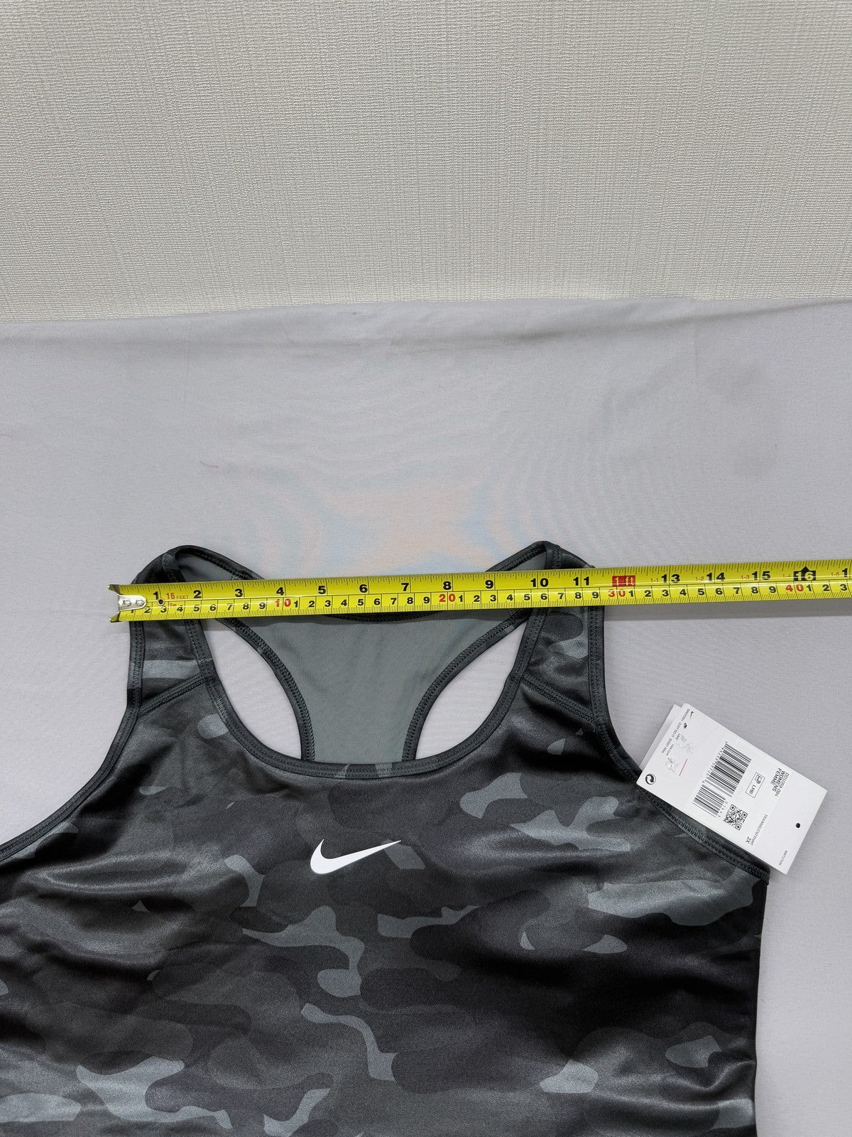 Nike Black Camo Sports Bra XXL High Neck Medium Support Dri-FIT