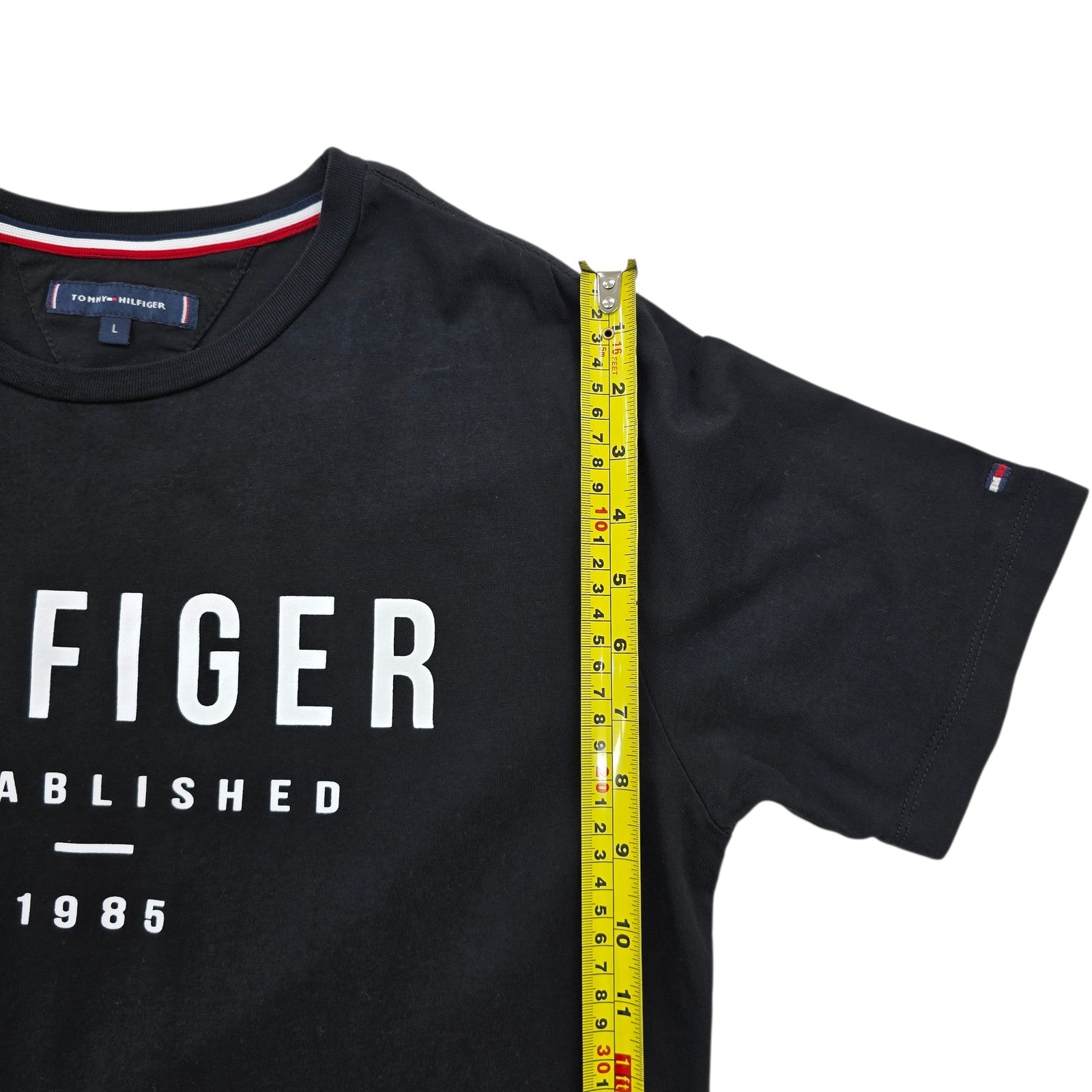 Tommy Hilfiger Men Black T-Shirt size L product image 6