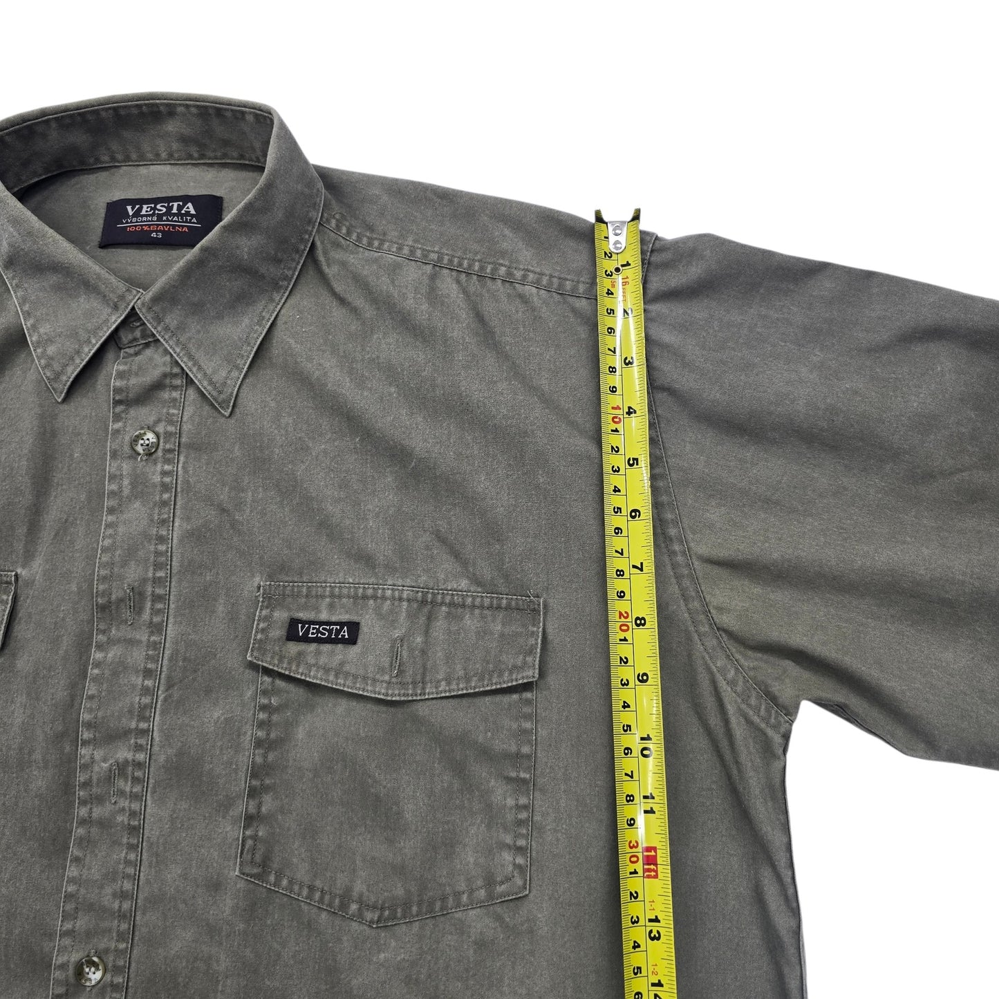 Vesta Men Green Shirt size 43 product image 5