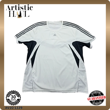 Adidas 3 Stripes White XXL Short Sleeve Crewneck T-Shirt Unisex