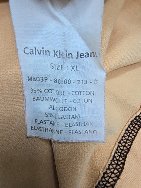 Calvin Klein Jeans Men Beige T-Shirt size XL product image 4