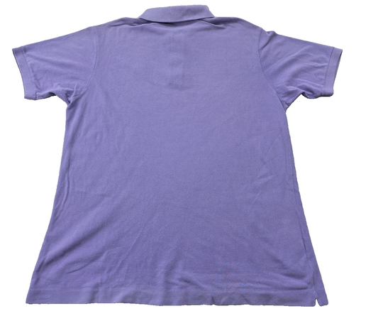 Lacoste Men's Purple Polo Shirt – Size L, Short Sleeve, Cotton