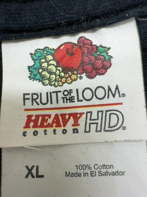 Fruit of the Loom Men Black T-Shirt size XL product image 5