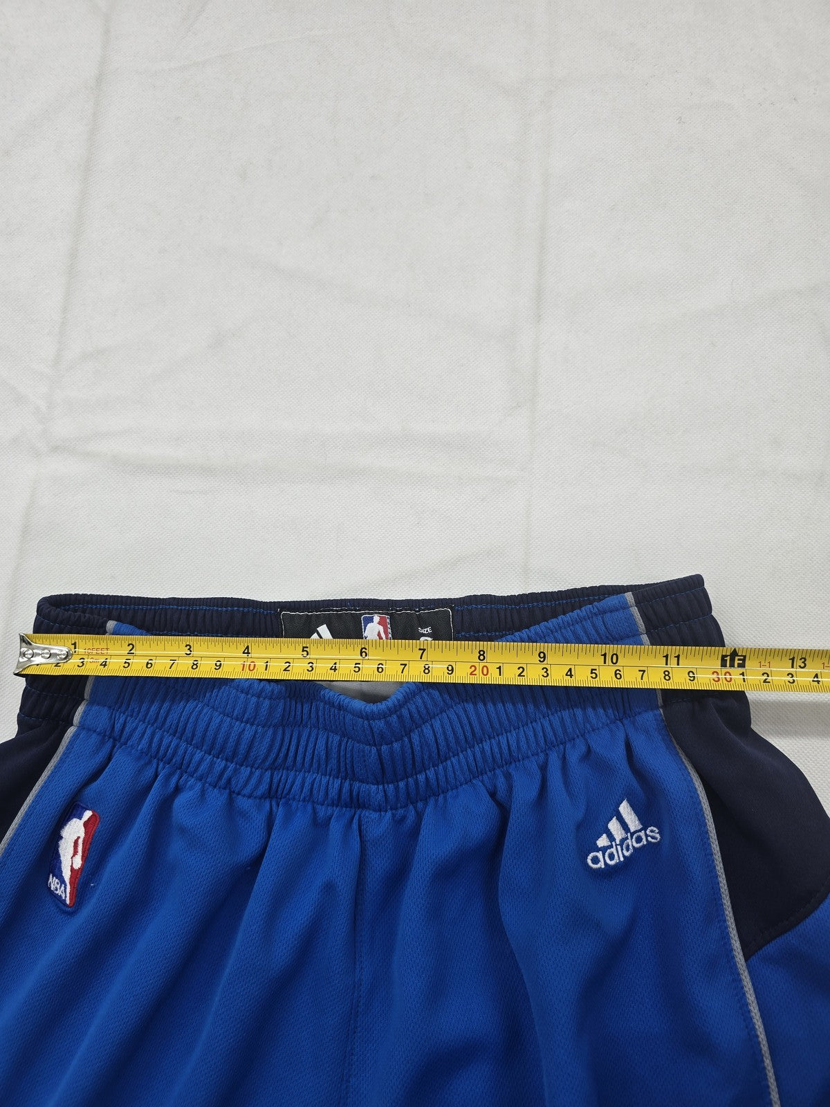 Adidas Men's Blue Basketball Activewear Shorts S Dallas Mavericks
