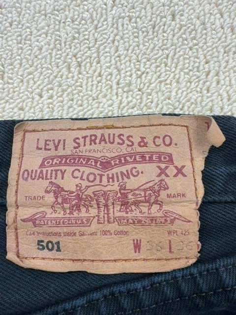 Levi's Men's 501 Straight Dark Wash Jeans W36 L36