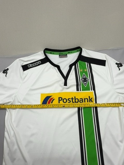 Kappa Borussia Mönchengladbach White Striped Football Shirt XXL Unisex