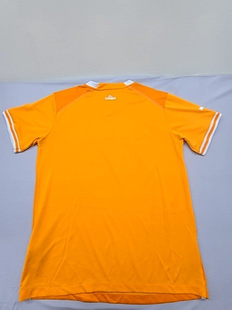 Puma Men's Orange Jersey – Size S, V- Drycell drycell V, Striped