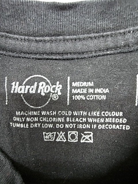Hard Rock Unisex Black Cotton T-Shirt Size Medium Crewneck