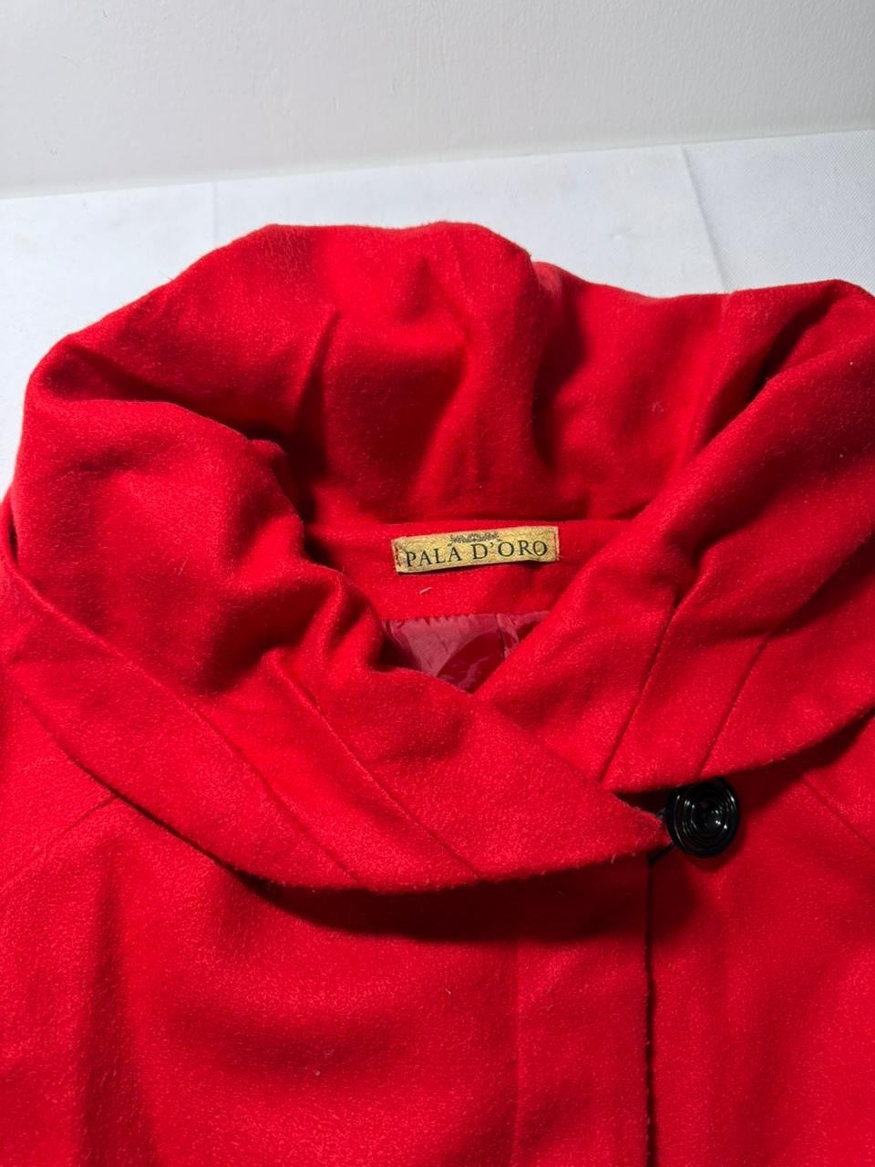 Pala D"Oro Women Coat Med-Lenght | Mohair Blend | Red | S