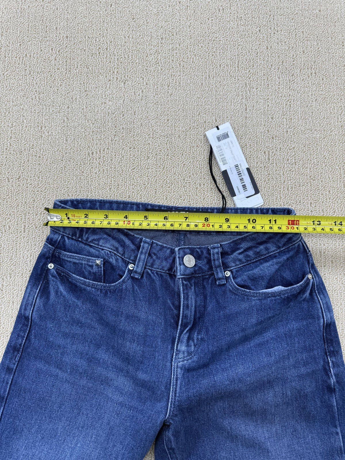 Karl Lagerfeld Women's Blue Size 24 Jeans 100% Cotton Denim Turkey