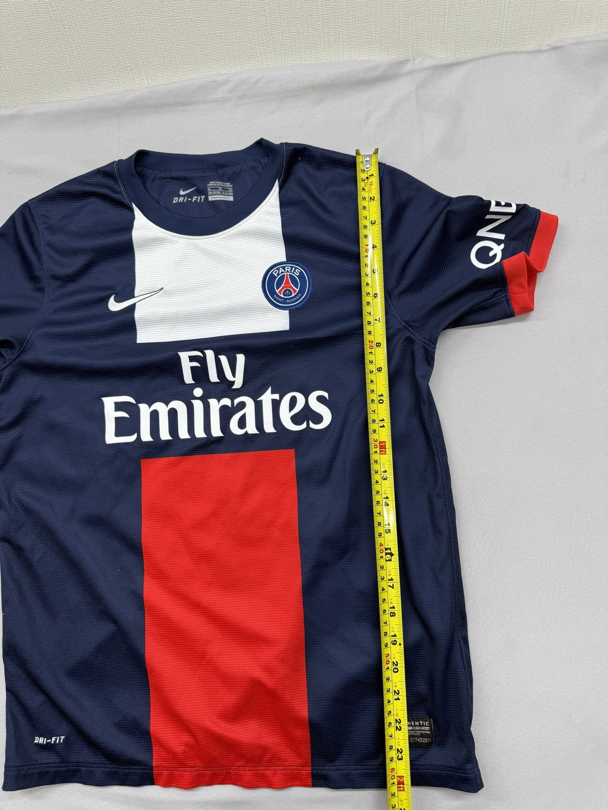 Nike L Football Jersey Navy L Dri-FIT Short Sleeve Stripe