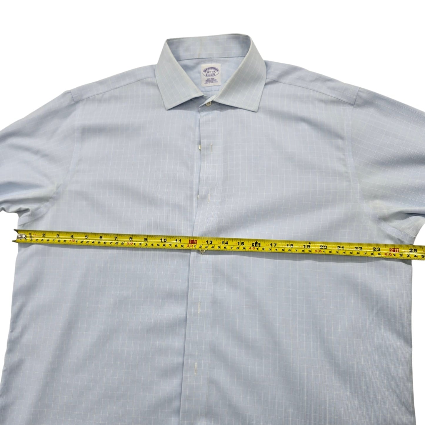 Brooks Brothers Men's Light Blue Non-Iron Dress Shirt 16.5-33