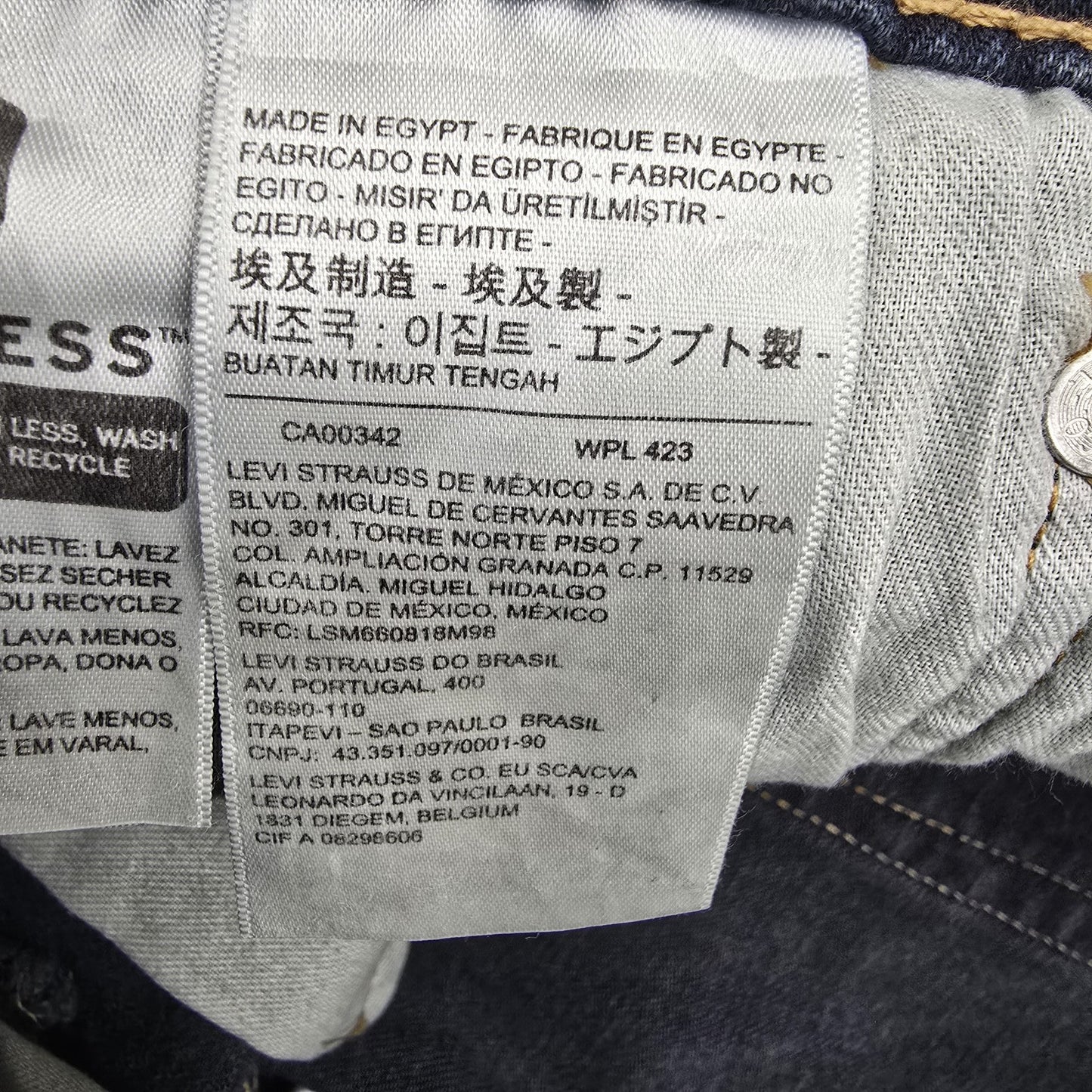 Levi's Men's Dark Indigo 512 Slim Taper Jeans 31W x 34L