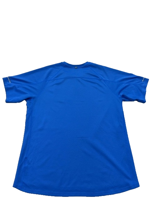 Nike Men's Blue Dri-FIT Short Sleeve Running T-Shirt Crewneck Size L