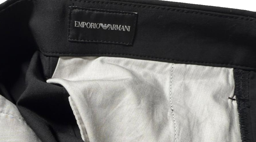 Emporio Armani Men's Black Tailored Dress Pants Size 54 Premium