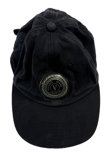 Versace Jeans Couture Black Medallion Dad Hat Adjustable Cap Osfa