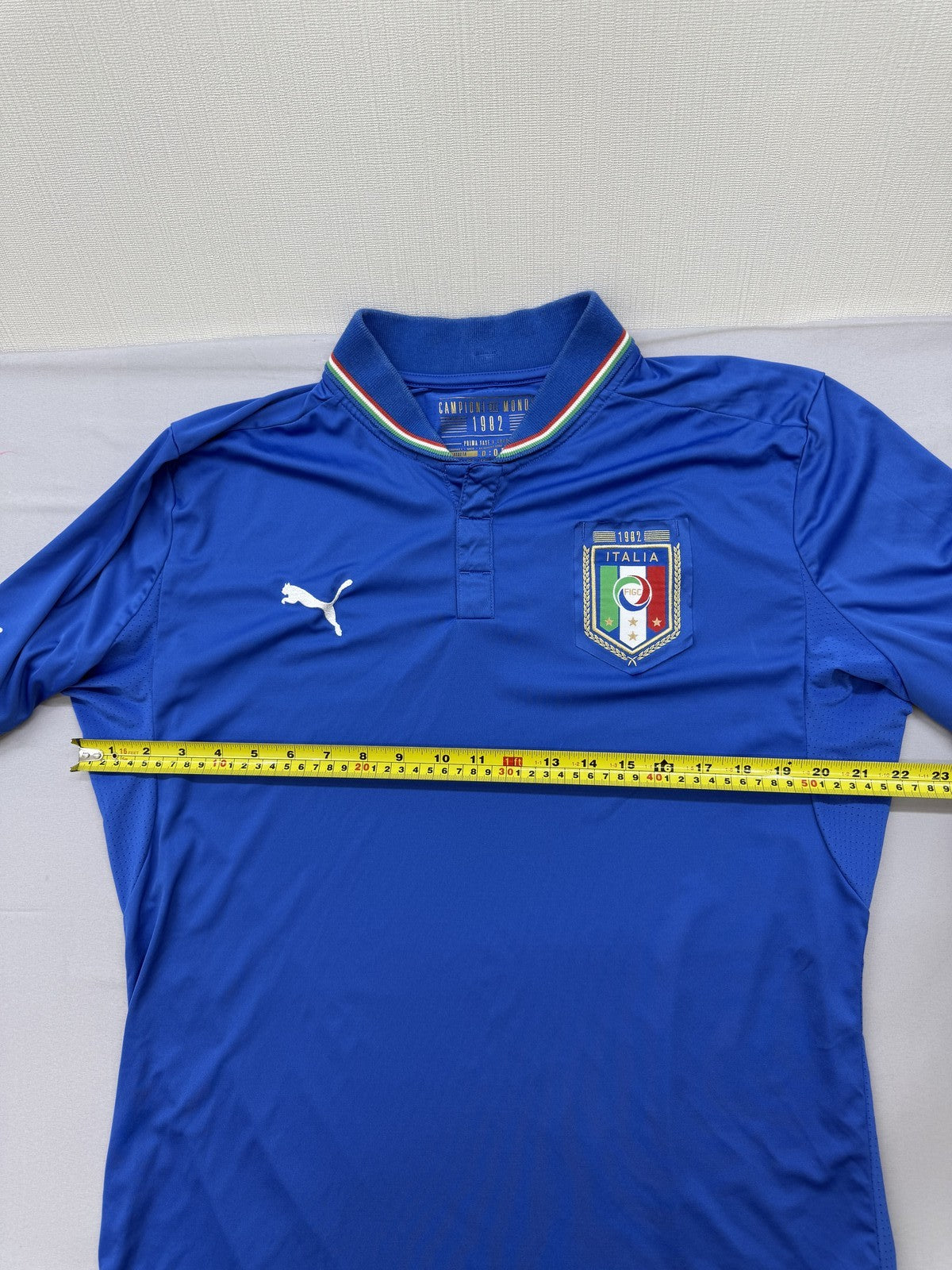 Puma Italy National Team Polo Shirt XL Blue Men Short Sleeve