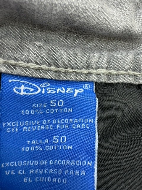 Disney Boys Gray Denim Shorts Mickey Applique Size 5 Condition New