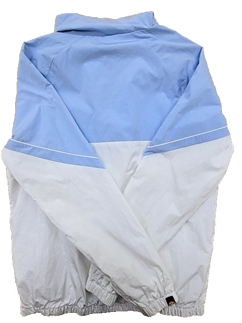 Ellesse Men's Blue/White Colorblock Track Jacket M Zipper