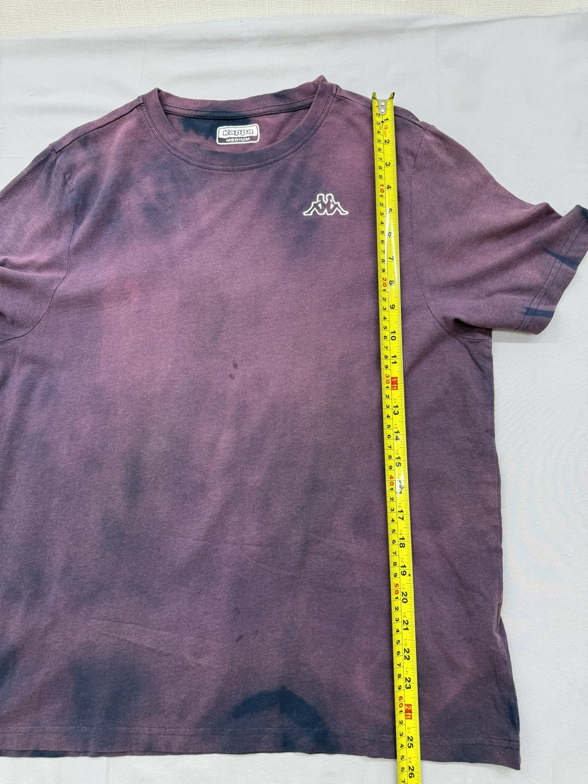 Kappa Purple Tie-Dye Medium Short Sleeve Crewneck T-Shirt 100% Cotton Logo