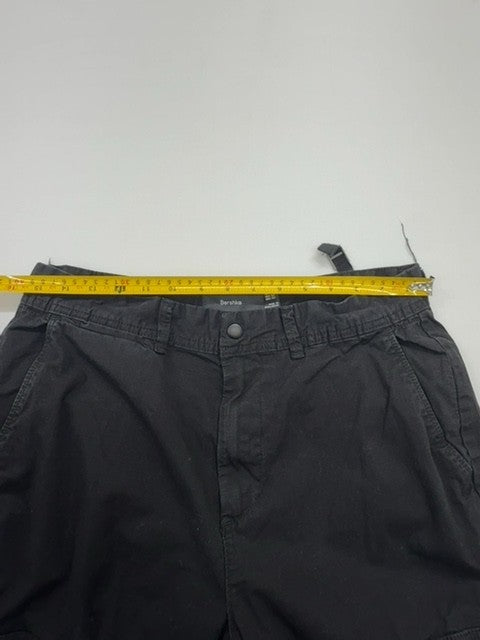 Bershka Men's Black Cargo Pants Size 42 Relaxed Drawstring BNW0T?