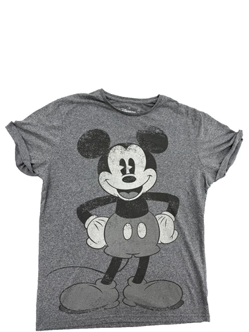 Disneyland Paris Mickey Mouse Grey T-Shirt M Cotton