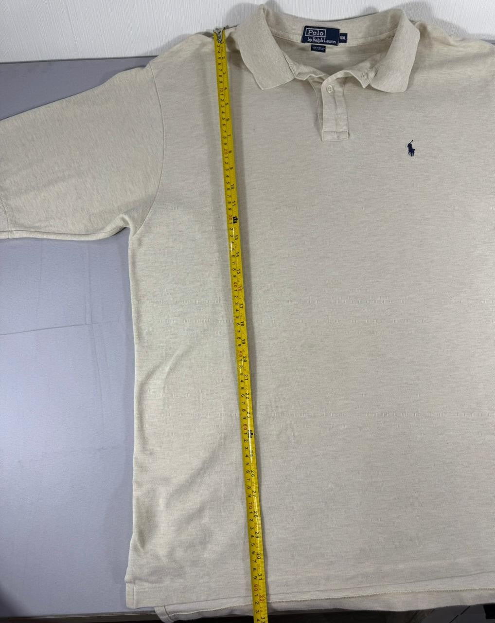 Polo Ralph Lauren Men's Beige Polo Shirt Size XXL Short Sleeve