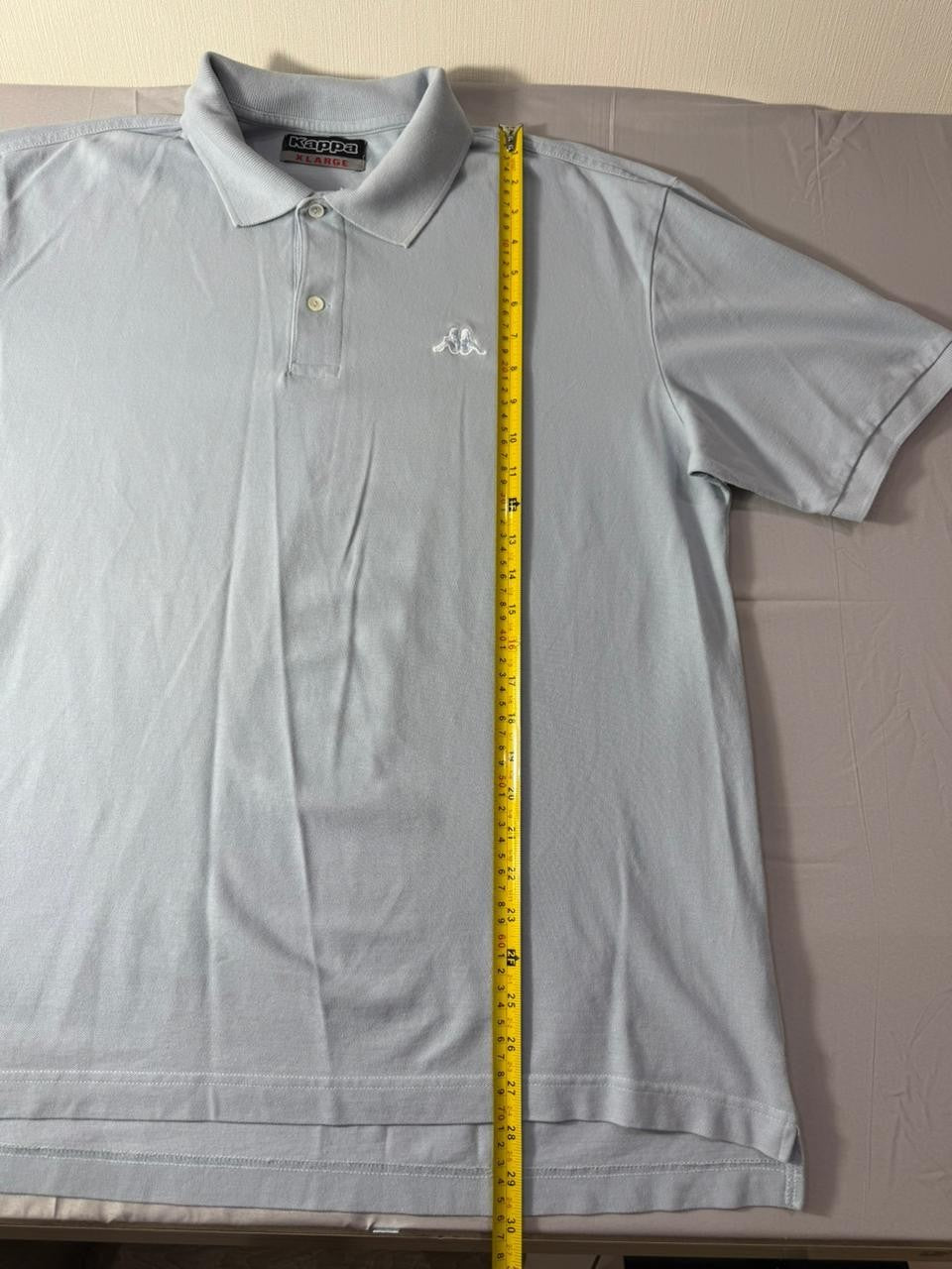 Kappa Men's XL Light Blue Polo Shirt Short Sleeve Logo Top