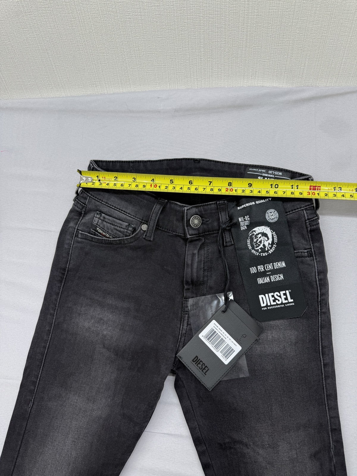 Diesel Slandy Super Skinny Women's Size 25 Black Stretch Jeans