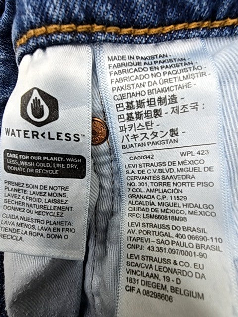 Levi's 512 Men's Blue Slim Taper Jeans Size 32 Stretch Medium Wash