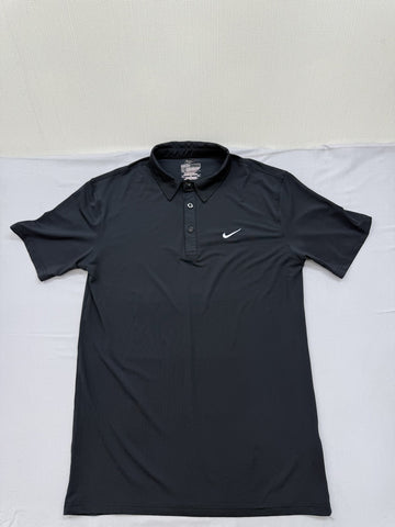 Nike Victory Polo Shirt Men's L Black Dri-FIT Short Sleeve