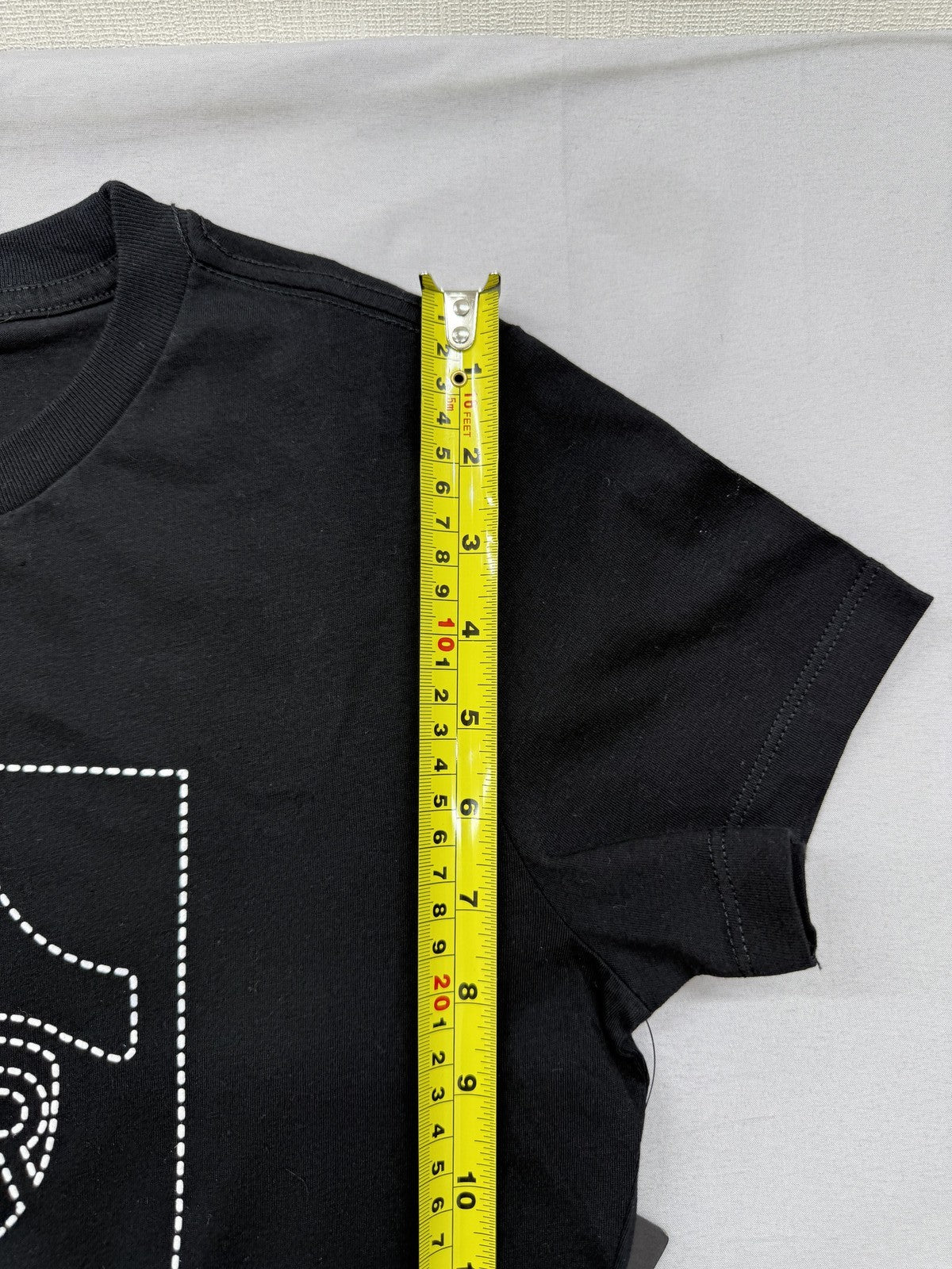 True Religion Women's Black Logo Graphic Tee Small Cotton Crew Neck