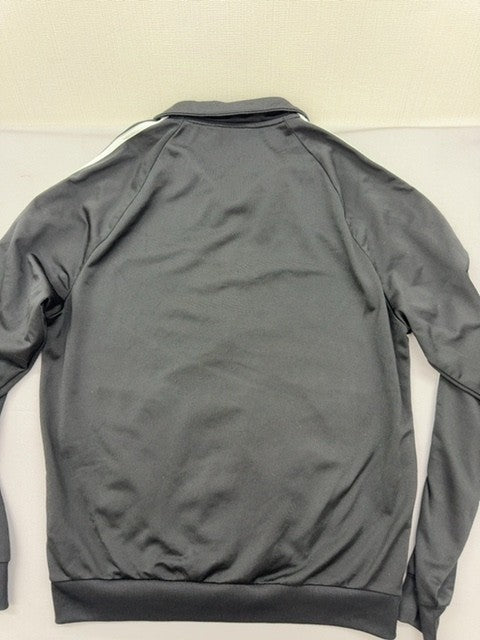 Adidas Men's Black 3-Stripes Full-Zip Track Jacket M