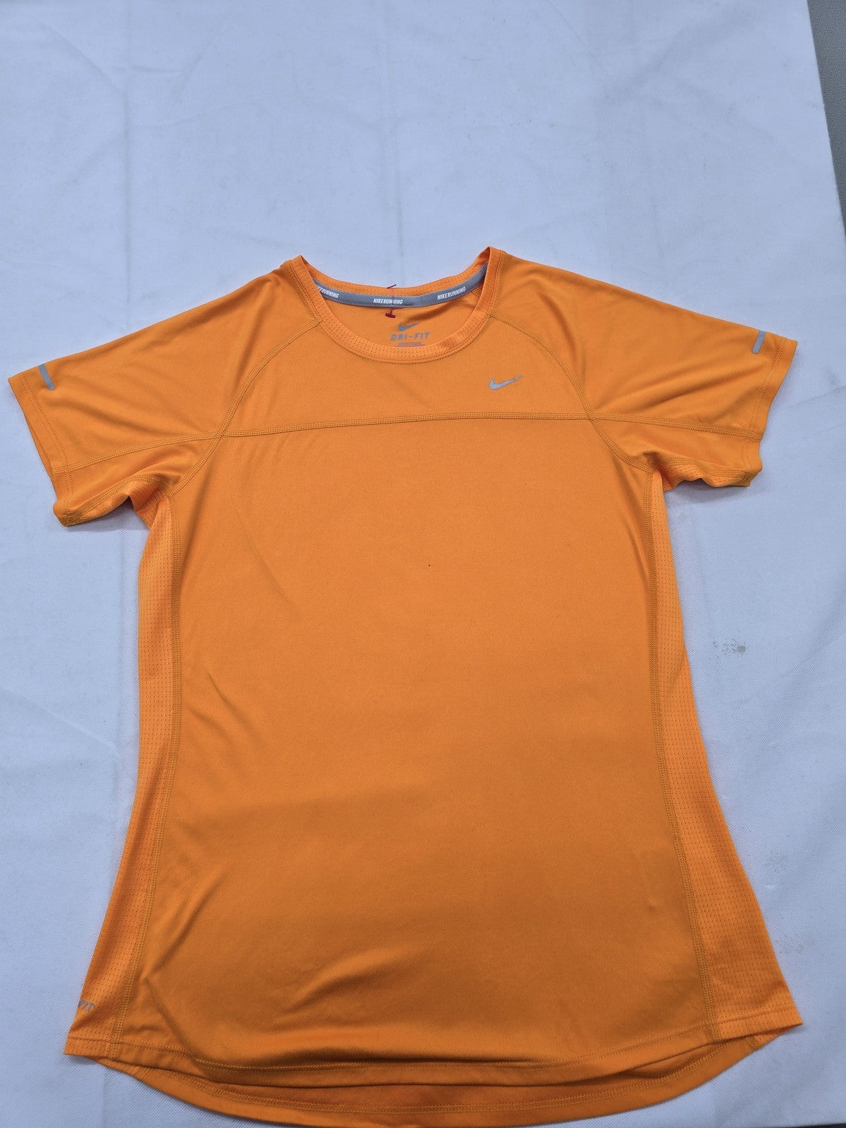 Nike Men's L Orange Dri-FIT Running Short Sleeve T-Shirt