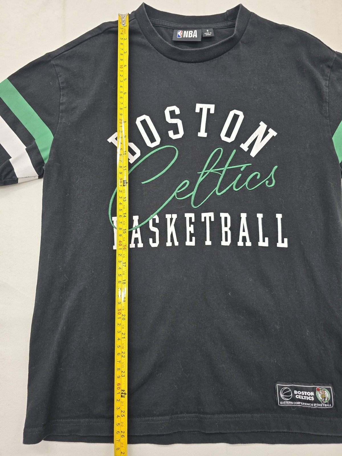 Primark Boston Celtics Black S Short Sleeve Cotton T-Shirt