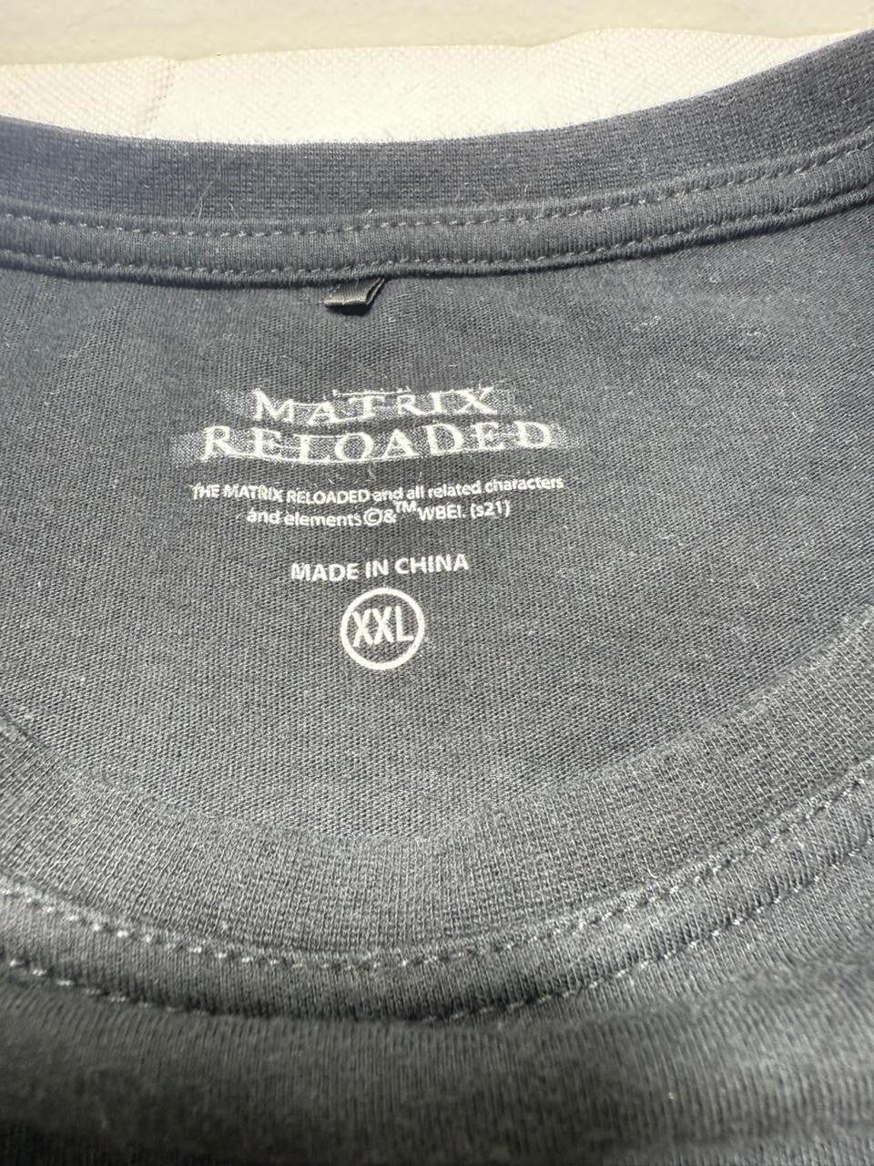 Matrix Reloaded Vintage Movie T-Shirt - Black - Size XXL