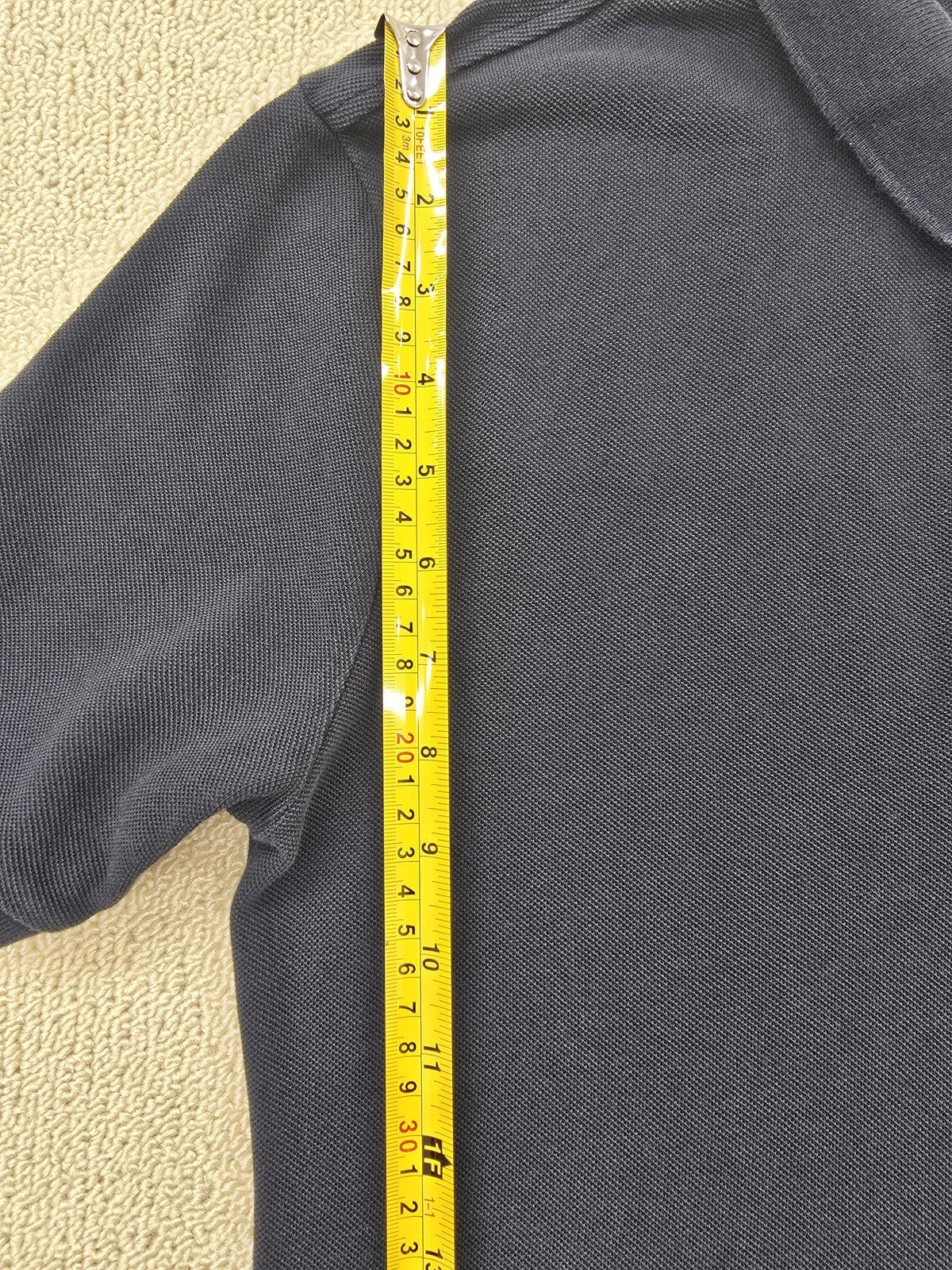 Nike Men's Grey Cotton Polo Shirt Short Sleeve Button S