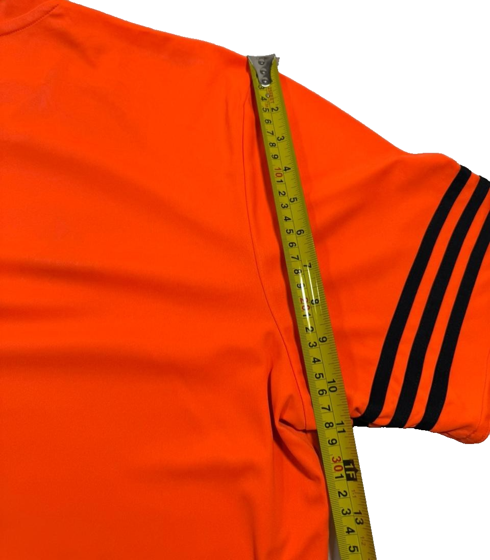 Adidas Entrada 14 Jersey In Orange With Black Stripes - Size XL