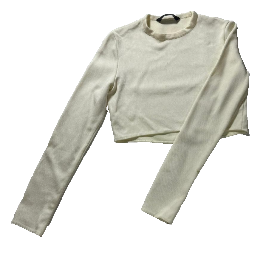 Zara Women's Jumper Cream - Size L