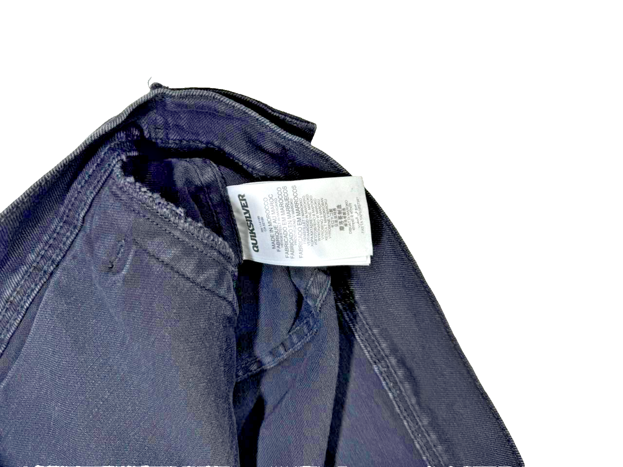 Quicksilver Button Up Black Denim Jacket - Size M
