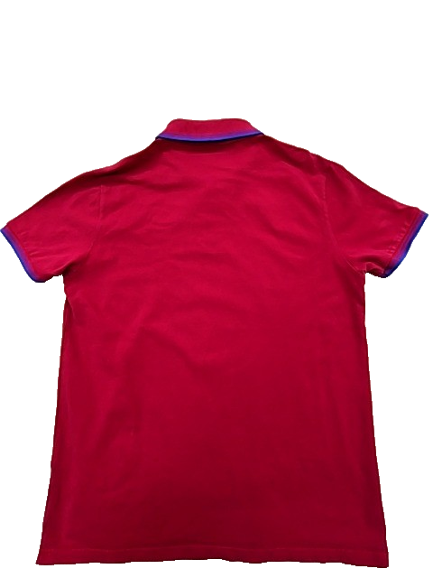 Kappa Red Cotton Polo Shirt XXL Short Sleeve Button Men Regular
