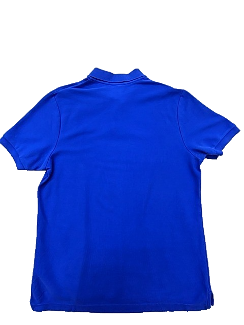 Nike Men's L Blue Short Sleeve Polo Button-Down Shirt Solid